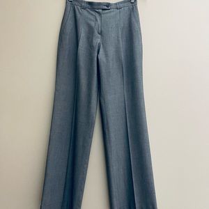 Emporio Armani Woman Pants, Gray w/Cuffs, Wide-Leg, Size: 38 (Small)